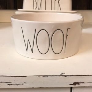 Rae Dunn “Woof” Dog Bowl
